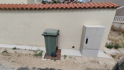 Trash outside